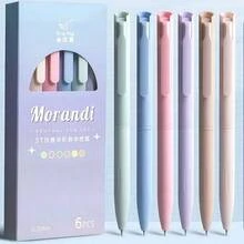 6件組混色凝膠筆辦公文具套組，含圓珠筆、黑色筆、彩色鉛筆，返校季適用 - 多色 - 查看 10