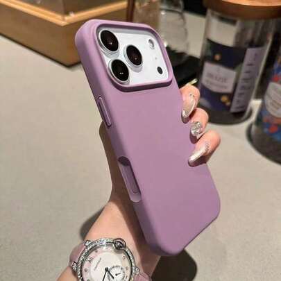 Solid Color Liquid Silicone 3-Layer Full Protective Soft Rubber Phone Shockproof Case Compatible With IPhone 17, 17 Air, 17 Pro, 17 Pro Max, With Shock-Proof Protection And Anti-Scratch Microfiber Lining, For IPhone 13, 11, 16 Pro Max, 15, 14 Plus, 12 , XS Max, 7, 8 Plus,Arctic Sea Blue Colour Summer Gift Birthday Party