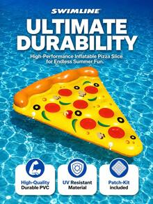 2 piezas/Set Hamaca flotante inflable con forma de pizza grande, flotador de piscina para adultos, balsa de descanso para playa y natación (estilo y color aleatorios enviados) - Multicolor - Ver 3