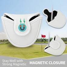 Funda de Cabeza de Palo de Golf Minimalista de Doble Polo, Funda de Cabeza de Putter de Golf, Funda de Putter de Diseñador, Material de PU Bordado Premium, Adecuada para Palos de Golf, Excelente Opción de Regalo - Multicolor - Ver 5