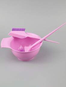1 peça/5 peças Tigela Profissional para Mistura de Tintura de Cabelo de Salão. Feita de Material PP de Alta Qualidade + Palha de Trigo, Adequada para Salão Profissional e Tingimento de Cabelo Doméstico. Tigela para Tintura de Cabelo e Óleo - Multicolorido - Visão 4