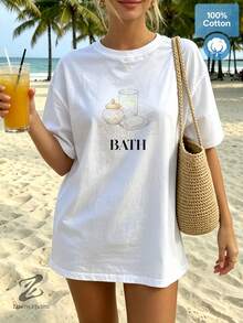 Women T-Shirts - 白色 - 查看 3
