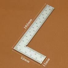 1PC Mini Framing Ruler Measuring Layout Tool Stainless Steel Square Right Angle Ruler Precision For Building Framing Gauges - A - View 4
