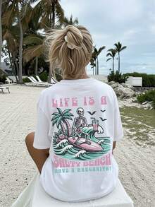 Women T-Shirts - White - View 5
