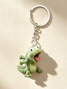 [2D Flat] 1pc, 2D Acrylic New Lizard Keychain, Holiday, Birthday Best Gift, Beautiful Keychain Pendant - Multicolor - View 2