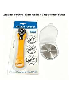 Professional 28mm Rotary Cutter With Retractable Blade And Hanging Hole Handle, Suitable For Fabric, Paper, Plastic And Leather - Upgraded Rotary Cutter/replacement Cutter Head - View 9