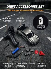 Mobil Balap Drift RC, Mainan Kompetitif Interaktif Multi-Pemain, Hadiah Ulang Tahun dan Natal untuk Anak Laki-Laki, Mobil RC Drift, Mobil Mainan Anak Laki-Laki, Mobil Kendali Jarak Jauh, Mainan Anak Laki-Laki, Mobil Kendali Jarak Jauh, Mobil, Hadiah Kejutan, Hadiah Suvenir Pesta - Hitam - View 9