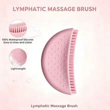 1pc Random Color Facial Brush, Facial Lymphatic Drainage Massager: Ergonomic Design Fits Muscles, Reusable - Multicolor - View 2