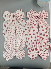 Polka Dot Bow Swallowtail Hair Clip, Premium Versatile Hair Accessory - Multicolor - View 8