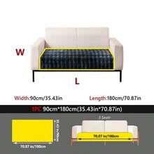 1pc Bubble Textured Faux Rabbit Fur Plush Sofa Cover, Ultra Soft Skin-Friendly Pet Friendly Anti-Scratch Couch Protector, Machine Washable All Season Universal Furniture Slipcover Fit 1/2/3/4 Seater Sofa - Multicolor - View 34