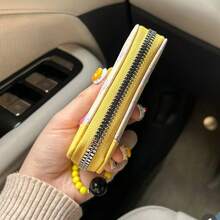 臘腸狗串珠手風琴式卡夾手機吊飾女款錢包大容量可愛小包 - 彩色 - 查看 5