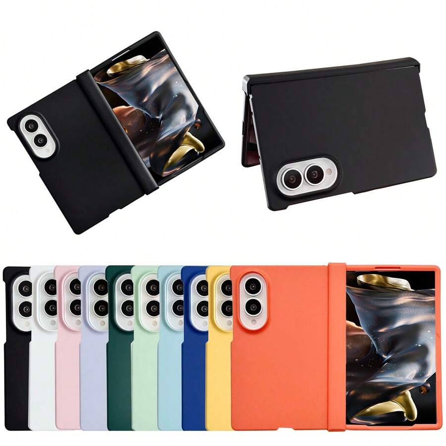 keshengtai Candy Color Phone Case With Hinge Protection, Hard PC Backplate Protective Phone Cover, Compatible With Samsung Galaxy Z Fold 8