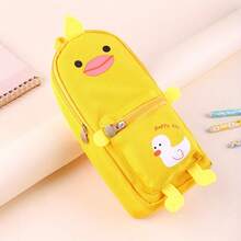 Large Capacity Cute Cartoon Animal Pencil Case - School Supplies, Durable Oxford Cloth, Suitable For Back-To-School Season, Students And Everyday Office Supplies, , - A - View 9