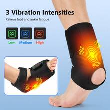 Hailicare Alat Pijat Pergelangan Kaki dan Kaki yang Dikendalikan Aplikasi, 3 Tingkat Panas & 3 Tingkat Getaran, Baterai Isi Ulang 3000mAh, Pengatur Waktu Pintar, Hadiah untuk Relaksasi - Hitam - View 5