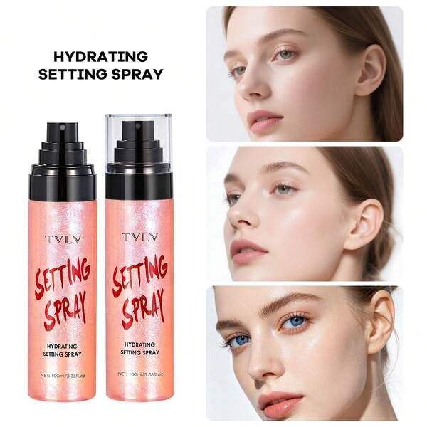 Spray fijador hidratante, spray fijador mate con brillo de larga duración, producto de maquillaje facial, control de grasa, spray fijador que no se retira, adecuado para uso diario, citas, fiestas, bailes, recomendaciones de regalos de cumpleaños