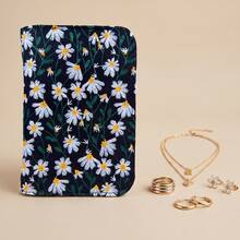 Embroidered Jewelry Storage Bag - Portable Large Capacity Fabric Bag, Anti-Oxidation Protection. Suitable For Storing Gold And Silver Jewelry, This Storage Bag Features Multi-Layer Design And Intelligent Compartments - Multicolor - View 4