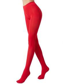 Women's Soft Opaque Tights, Stretch Full Foot Pantyhose, One Size XS-XXL, Multi-Color Hosiery For Office, Casual & Date Looks - Multicolor - View 29
