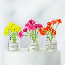 6件/5件/4件/3件/2件迷你花瓶花卉，娃娃屋裝飾擺件，樹脂DIY配件，玻璃瓶花束，汽車桌面小裝飾，迷你樹脂發光玻璃花瓶，娃娃屋花瓶裝飾，桌面裝飾 - 9款玻璃花卉 - 查看 11
