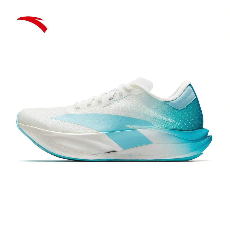 Anta C202 7th Generation Professional Racing Carbon Plate Running Shoes, Summer New Men's Marathon Competition Sports Shoes - White/Blue-4 - View 1