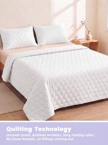 1 buah Selimut Pendingin AC, Penutup Tempat Tidur Putih, Bernapas & Ringan, Sangat Lembut & Nyaman, Cocok Untuk Ukuran Twin/Full/Queen/King, Penggunaan di Rumah & Asrama, Bantal dan Sarung Bantal Tidak Termasuk, Dapat Dicuci dengan Mesin - Putih - View 7
