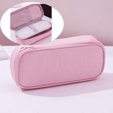 Large Capacity Pencil Case 4 Compartments,Pencil Pouch With Zipper Portable Handle For Teens Adults Aesthetic Pencil Bag Stationery Organizer... - Multicolor - View 9