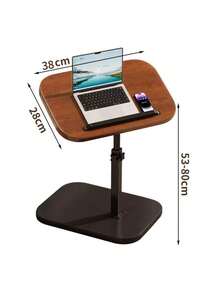 1pc Rotatable And Height Adjustable Small Side Table, Easy To Assemble, Can Be Placed Next To Sofa, Bed Or Used As Coffee Table, Suitable For Indoor, Outdoor And Camping - Multicolor - View 5