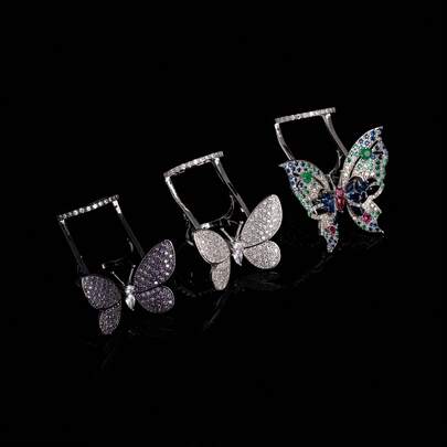 1pc 0.669inch Diameter Women's Fashion Ring, Butterfly Shape, Zirconia Inlaid, Elegant|Cute, Suitable For Women's Daily|Party|Holiday|Banquet Wear, Gift