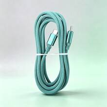 NNBILI 2026 新款 120W USB-C 转 Type-C 数据线，兼容 15/16/17 系列，支持 PD 快充；兼容华为 P50/P40/P30/Mate 9/10 Pro/Nova 6/5/4，支持 6A 快充；兼容三星；兼容小米；尼龙材质数据线 - 綠色 - 查看 11