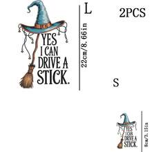 1/2/3pcs Halloween Witch Hat & Broom Pattern Heat Transfer Vinyl Stickers, Suitable For T-Shirt Making, Pillow Decoration, Multi-Color Durable Washable Vinyl Material, Applicable To Backpacks, Pillows, Pants, Sofas, Anti-Fading T-Shirt Printing Stickers - Multicolor - View 11