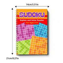 Buku Latihan Sudoku untuk Anak-Anak, Teka-Teki Angka Penalaran Logis, Buku Kerja Tunggal, Pilih Level 3-6 6-9 9-12 12+ - Buku Sudoku - View 2
