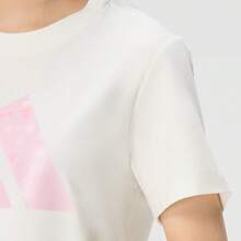 Adidas New Women's Outdoor Sports Casual Short Sleeve T-Shirt - White - View 4