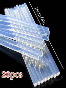 Transparent Hot Melt Glue Sticks, 6 Inches Long, Smooth Transparent Surface, Odorless, Durable, Compatible With Most Hot Glue Guns, Suitable For DIY, Crafts, Woodworking, Plastic, Tool Accessories And More - A - View 10
