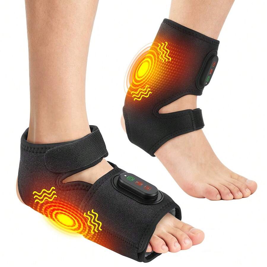 Hailicare Alat Pijat Pergelangan Kaki dan Kaki yang Dikendalikan Aplikasi, 3 Tingkat Panas & 3 Tingkat Getaran, Baterai Isi Ulang 3000mAh, Pengatur Waktu Pintar, Hadiah untuk Relaksasi