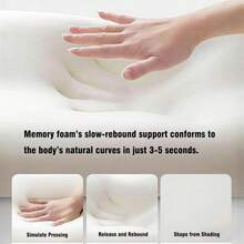 Multi-Functional Ergonomic Memory Foam Wedge Pillow, 27° Angle Perfect, Wedge Memory Foam Butt Cushion, Provides Waist And Neck Support, Prone Pillows For Sleeping,Reading,Massage,Dorm Room,Body Pillows,Pillows For Bed,Neck Pillow,Throw Pillows - Multicolor - View 3