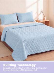 1 buah Selimut Pendingin, Perlengkapan Tempat Tidur Biru, Selimut AC, Dekorasi Kamar, Bernapas & Ringan, Sangat Lembut & Nyaman, Cocok Untuk Tempat Tidur Single/Double/Queen/King, Cocok Untuk Rumah Dan Asrama, Bantal Dan Sarung Bantal Tidak Termasuk, Dapat Dicuci Dengan Mesin - Biru - View 7