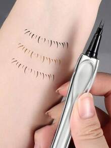 1PC Dual-Ended Design, Suitable For Daily Use, Special Occasions, Gifts, Makeup Essential, Minimalist Design, Gradient Color, Multi-Functional: Can Be Used For Eyebrows, Eyeliner And Lower Lashes - A - View 2
