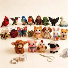 1 buah Kit DIY Hewan Manik-Manik Mini 3D Baru 2026, Set Mosaik Manik-Manik Burung & Hewan Halaman Belakang Lucu Buatan Tangan, Hadiah Dekorasi Kreatif Penghilang Stres untuk Dewasa, Remaja & Pemula - beraneka warna - View 3