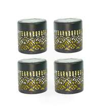 1/2/4pcs Solar Powered Small Ceramic Pot Mandala Iron Art Wall Light Outdoor Garden Light Warm White LED Suitable For Yard Lawn Park Path Decorative Light - Mandala Wall Lamp - View 9