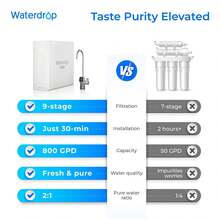 Waterdrop X8 RO System With 2-Year Replacement Filter Combo - UK Plug(220-240V) - View 3