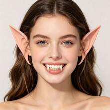 Halloween Realistic Latex Elf Ears Cosplay Prop Party Costume Vampire Fangs Anime Accessory - White - View 9