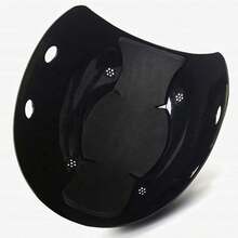 Bone com Capacete EPI Kit 10 Uni Obra Seguranca do Trabalho Casquete Reparo Conserto Servico Protecao - Preto - Visão 6