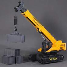 Construction Vehicle, Toy Crane, - Mustard Yellow - View 7