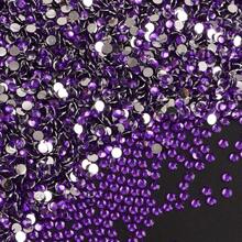 2000顆/1000顆平底水鑽，紫色水鑽，適用於服飾配件DIY，可用於手工藝、包包與服飾裝飾，杯子水鑽貼紙 - 多色 - 查看 7