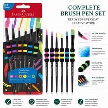6 Pcs Watercolor Brush Pen Set,Soft Brush Tip Drawing Pens For Smooth Painting & Coloring,For Smooth Coloring, Blending & Layering, Artist Drawing Tools For Watercolor Acrylic Gouache Oil Painting Student Creators & Young Artists Supplies - Sets - View 8
