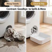 1pc All-In-One Washing Machine Drain Funnel With Lint Filter + Water Drip Tray, Universal Anti-Leak Accessory For Home Washing Machines, Laundry Room Water Accumulation And Moisture Prevention Floor Protection Tool, Practical Home Laundry Care Essential For Renters And Homeowners - A - View 6