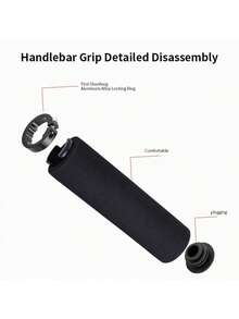 TOSUOD Single Lock Ring Foam Bicycle Handlebar Grips, Anti-Slip Shock Absorption, Single Side Lock Ring Prevents Slipping, Elastic Foam Relieves Hand Fatigue, Textured Grip For Secure Hold, Suitable For Daily And Off-Road Cycling Replacement Handlebar Accessories - Multicolor - View 6