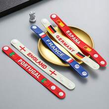 2026 FIFA World Cup USA Canada Mexico National Team Rubber Wristband Fan Souvenir Flag Wrist Strap - Wristband - View 3