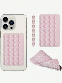 24pcs Single-Sided Silicone Self-Adhesive Suction Cups, Minimalist Suction Cup Stickers, Anti-Slip Phone Case, Portable Movable Phone Stand (Suitable For Glass, Tile And Other Smooth Surfaces, Please Clean Product Surface Before Use To Extend Service Life) - Black - View 12