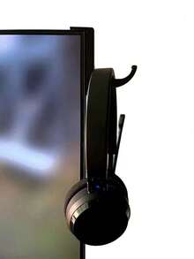 1pc Headphone Stand Hook, Suitable For Computer Headphones, Desktop Use, Multi-Functional Storage. This Compact Yet Sturdy Headphone Stand Provides Secure Support Without Falling, Made Of Lightweight ABS Material For Easy Carrying. - Multicolor - View 7