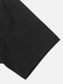 Nike Men's AS M NK DF UV HYVERSE TOP FLD Short Sleeve Knit Collarless T-Shirt TIM3596-010 - Black - View 6